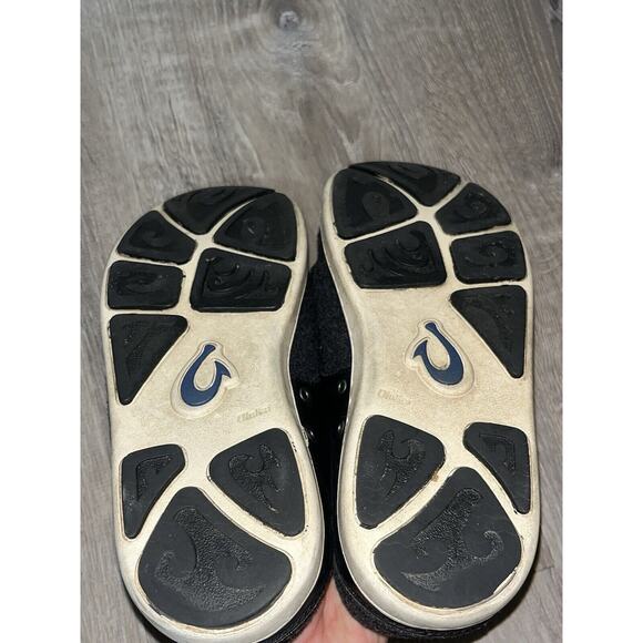 Olukai Nohea Moku Hulu 10374-406C Sneaker Clog Black /Dark Shadow Men's Size 8.5 - Picture 6 of 7